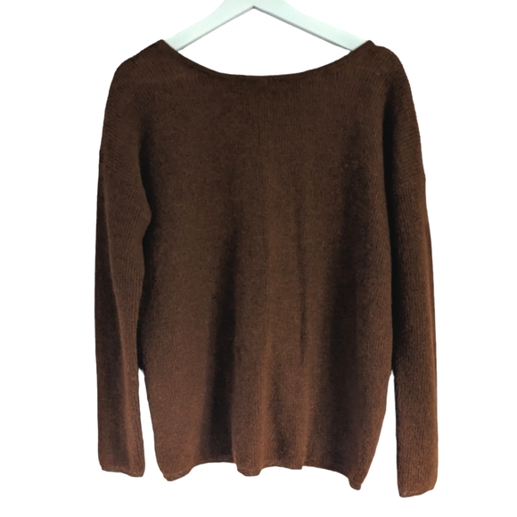 SEZANE Barry Alpaga cardigan jumper in color Moka size Small - Picture 5 of 8